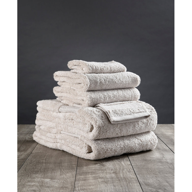 Natural Organic Turkish Cotton 6-Piece Washcloth and Hand Towel Set