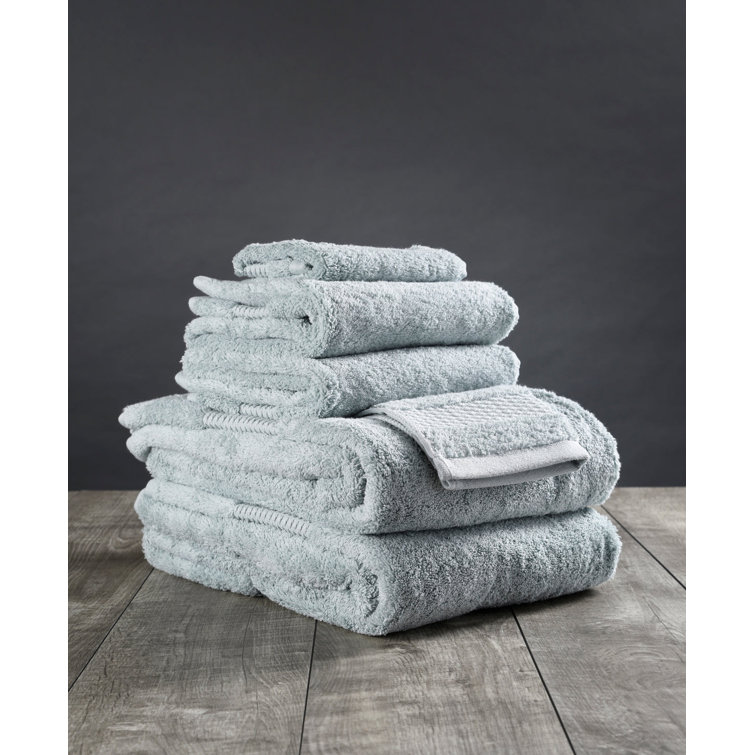 Mineral Green Organic Turkish Cotton 6-Piece Bath Towel Set