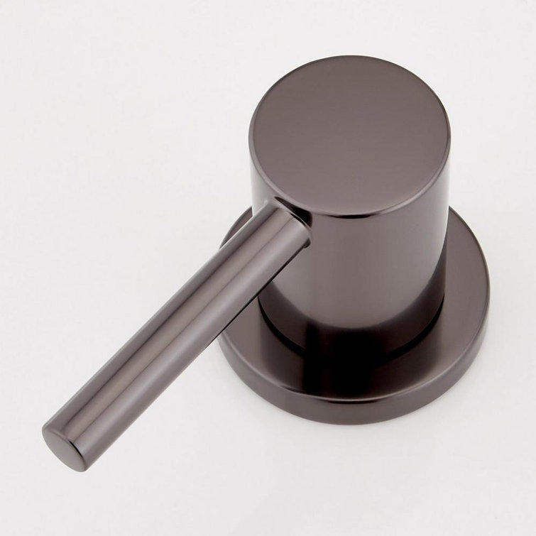Gunmetal Modern Metal Widespread Bathroom Faucet with Lever Handles