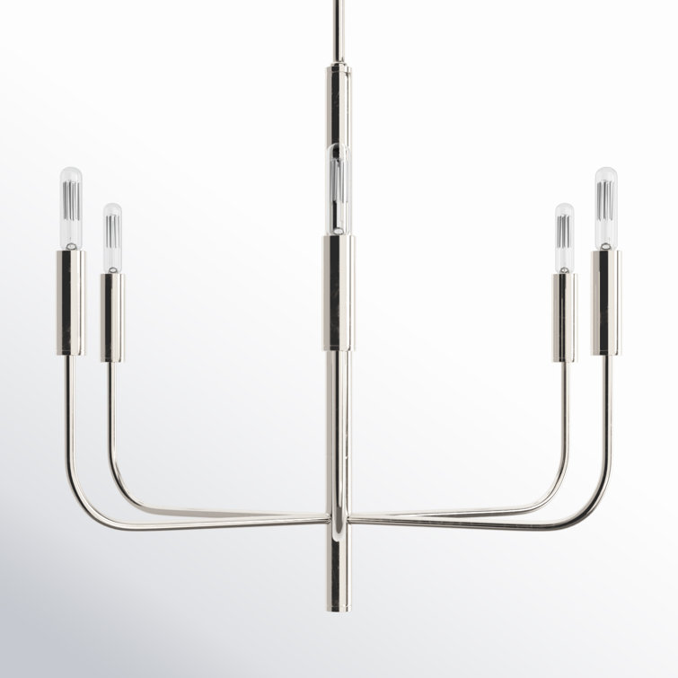 Ellen DeGeneres Brianna Polished Nickel 6-Light Traditional Chandelier
