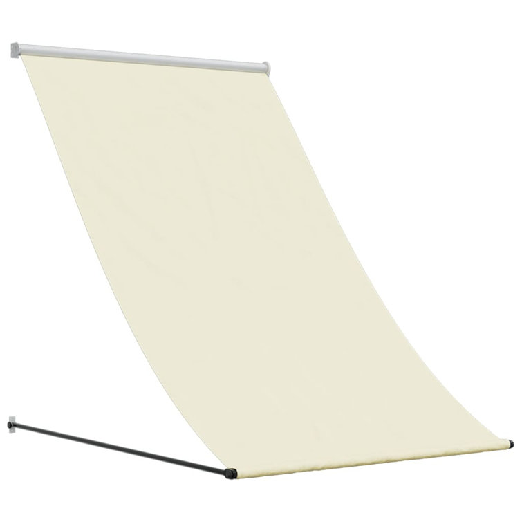 Cream Retractable Awning 59.1" x 59.1" Fabric and Steel