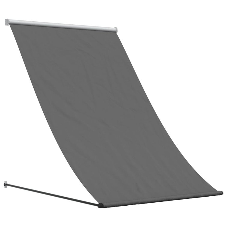 Anthracite Steel-Framed Retractable Awning 59.1" x 59.1"