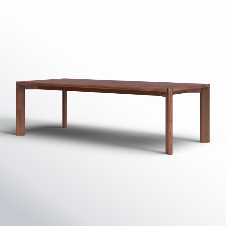 Leola 96'' Brown Solid Wood Rectangular Dining Table