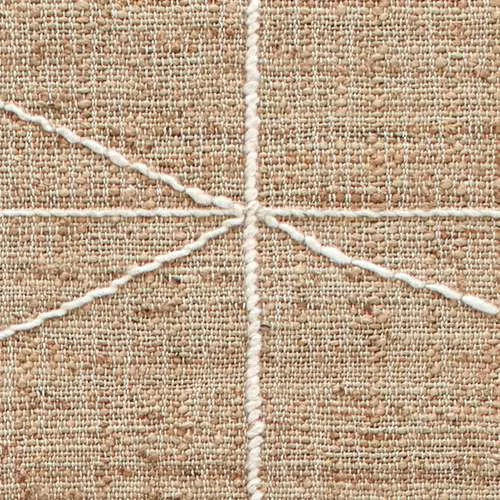 Marie Flanigan Handwoven Ivory Geometric Wool-Cotton Rug 8' x 10'