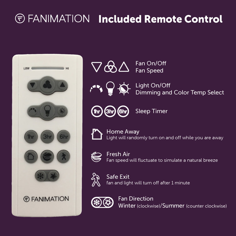 Brushed Nickel 52" Smart Ceiling Fan with Remote