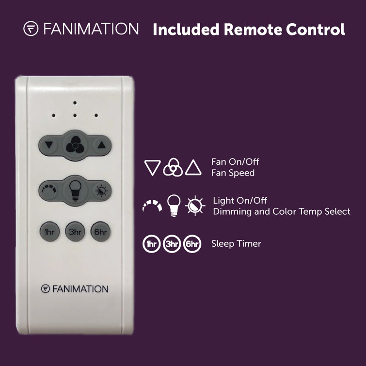 Brushed Nickel 52'' Ceiling Fan with LED Light and Remote