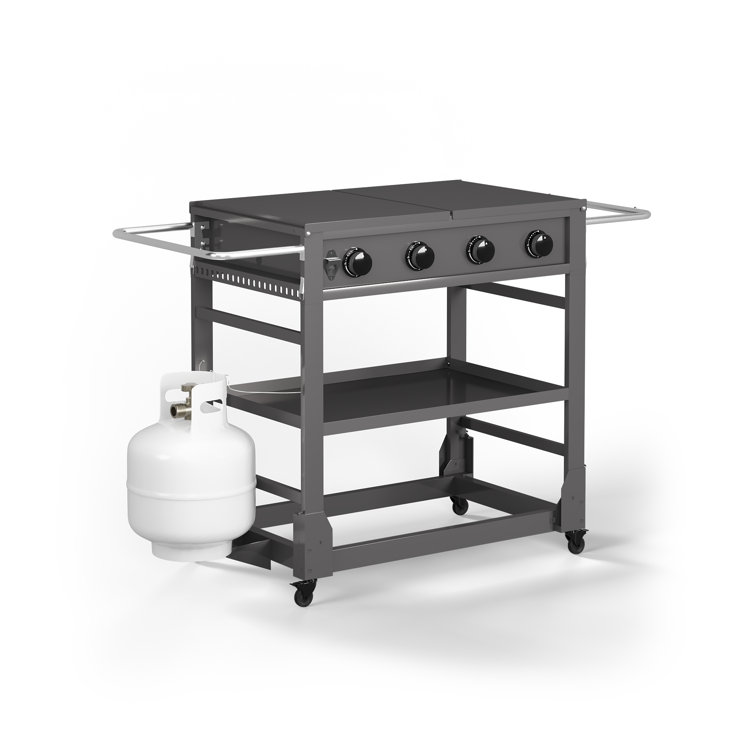 TYTUS Fresno 4-Burner Stainless Steel Propane Hibachi Griddle