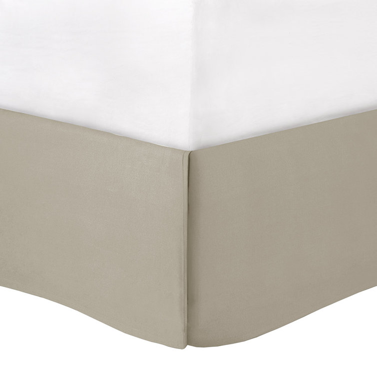 Taupe Queen Microfiber Comforter Set with Lace Trim