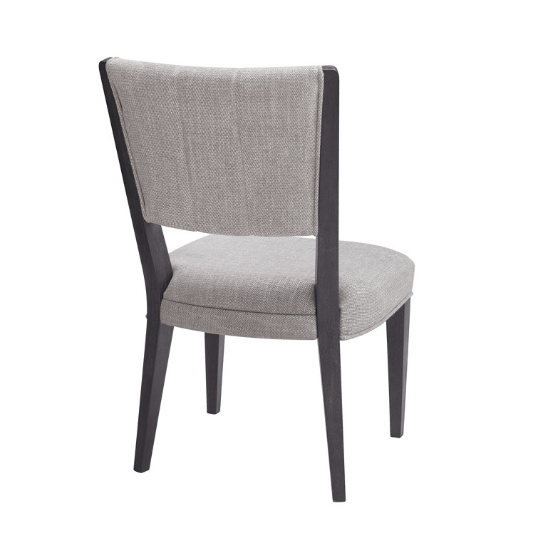 Quincy Black Upholstered Ash Wood Side Chair
