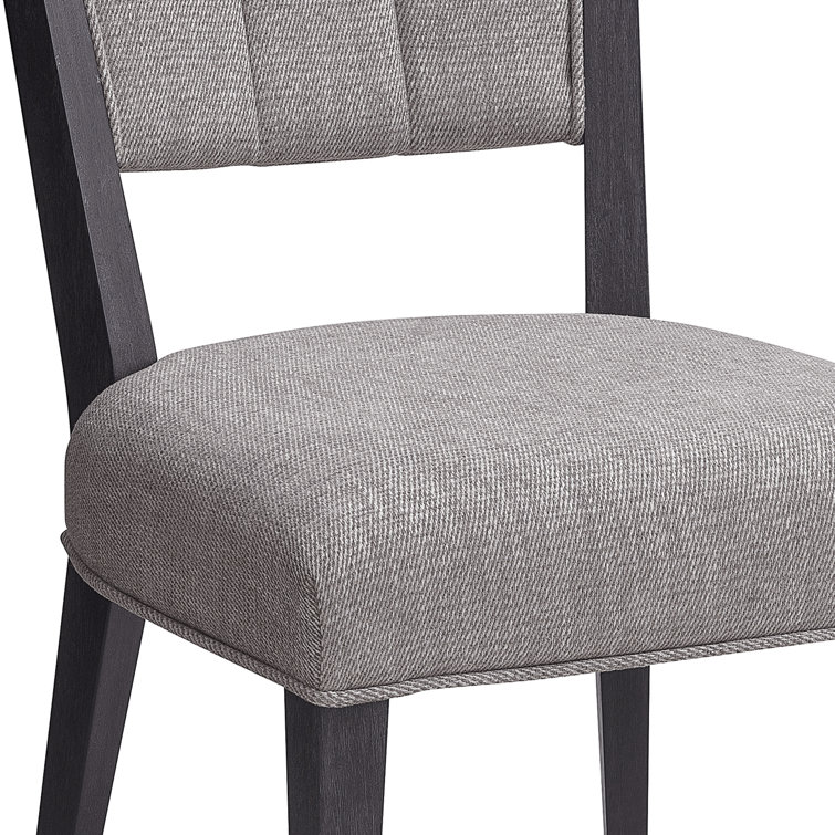 Quincy Black Upholstered Ash Wood Side Chair