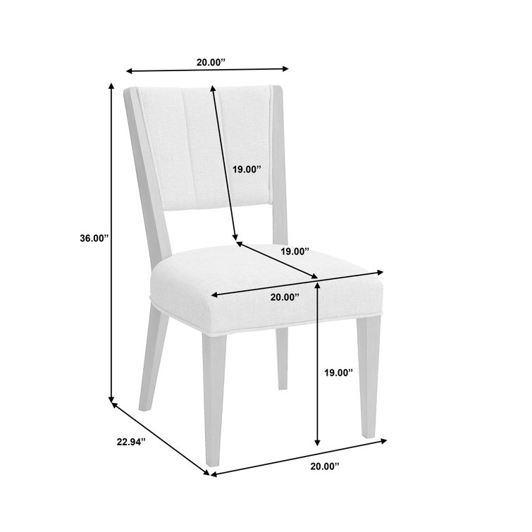 Quincy Black Upholstered Ash Wood Side Chair