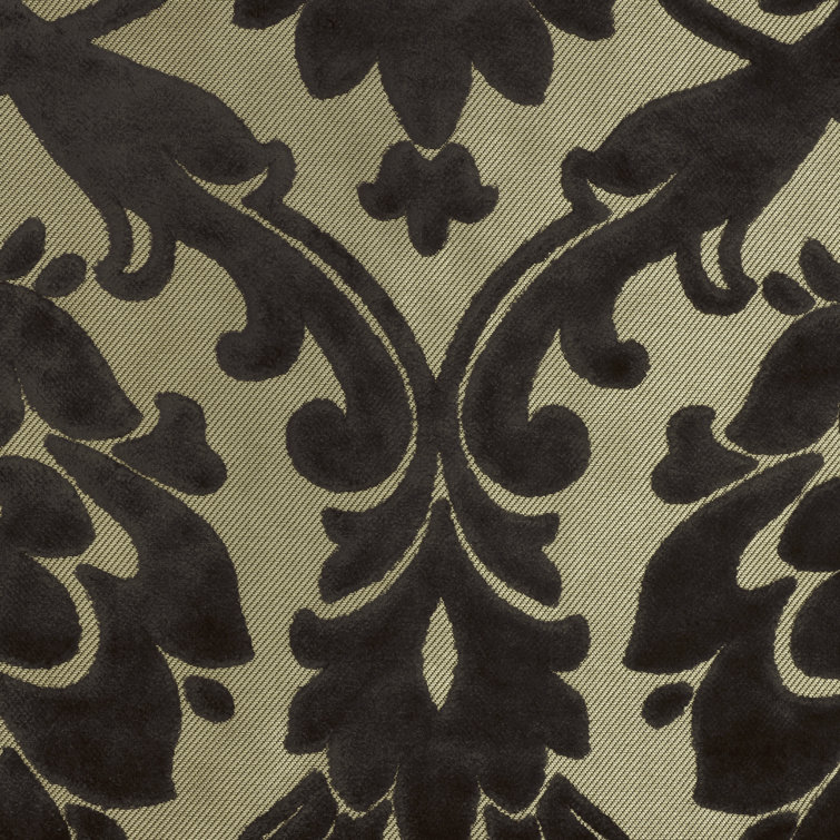 Otter Damask Pattern Velvet Upholstery Fabric