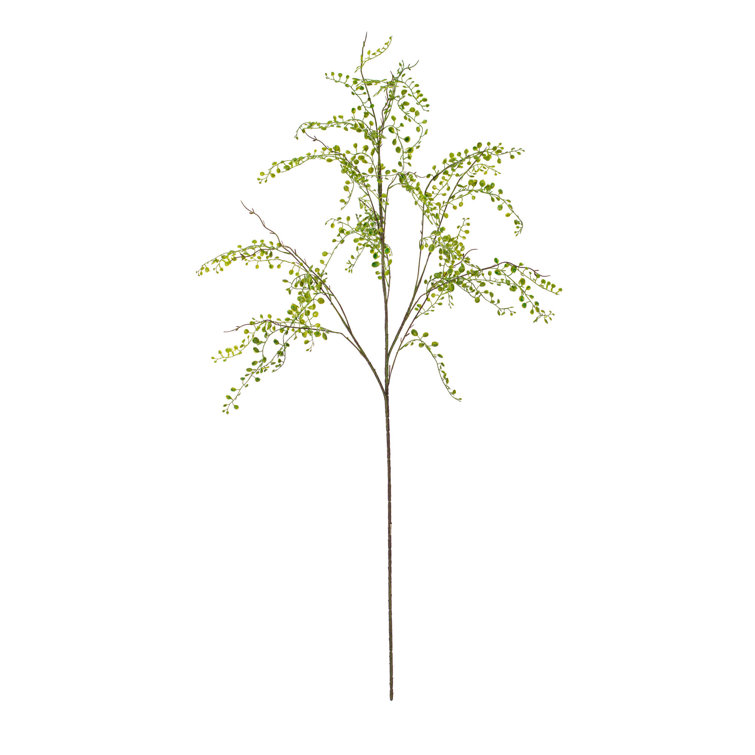 48" Green Artificial Silk and Plastic Leaves Spray Set