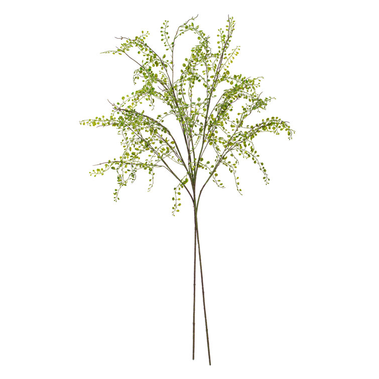 48" Green Artificial Silk and Plastic Leaves Spray Set