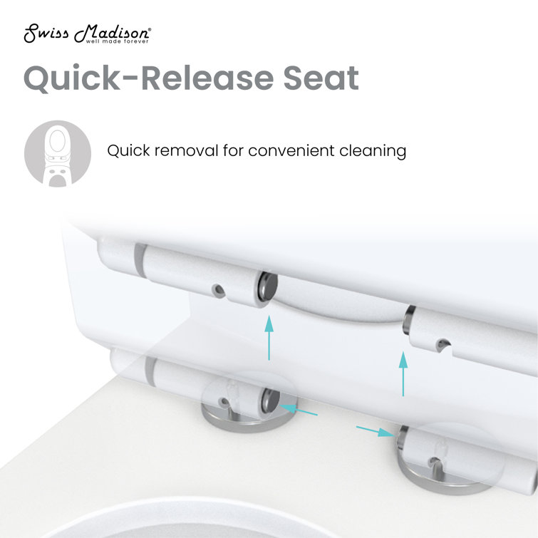 White Elongated Dual-Flush High Efficiency Free Standing Toilet
