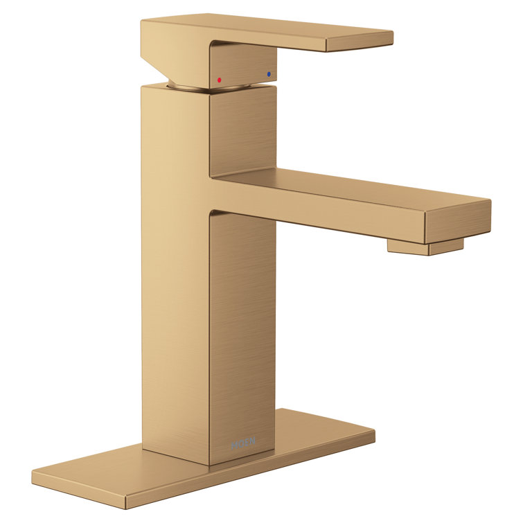 Revyl Bronzed Gold Single Handle Modern Bathroom Faucet