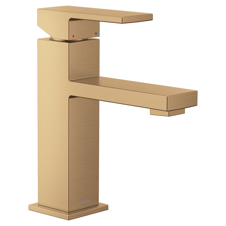 Revyl Bronzed Gold Single Handle Modern Bathroom Faucet