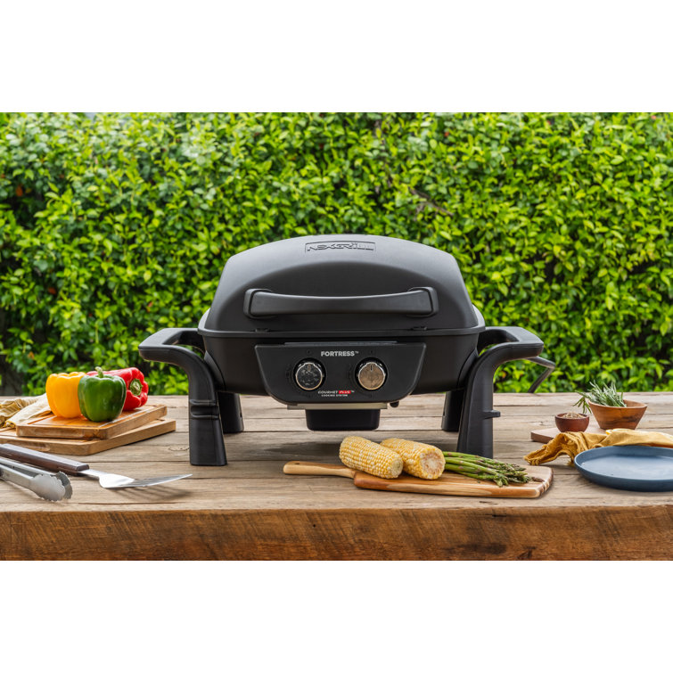 Nexgrill Fortress Black 2-Burner Cast Aluminum Gas Grill