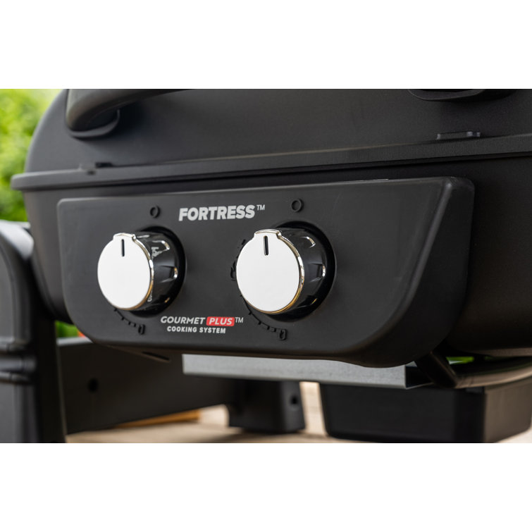 Nexgrill Fortress Black 2-Burner Cast Aluminum Gas Grill