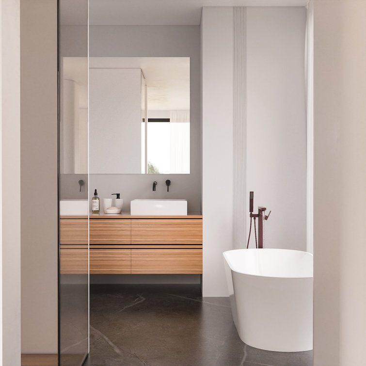 Oil Rubbed Bronze Freestanding Bathtub Faucet with Hand Shower