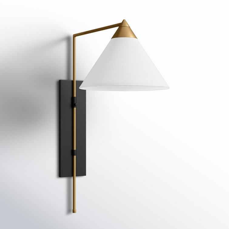 Franklin Mixed Metal Dimmable Wall Sconce in Brass and Bronze