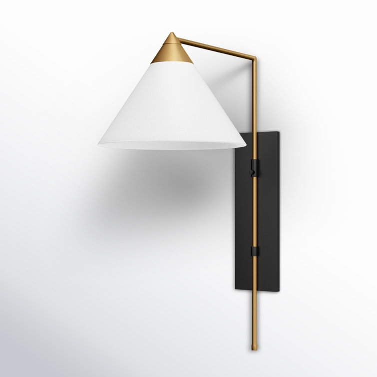 Franklin Mixed Metal Dimmable Wall Sconce in Brass and Bronze
