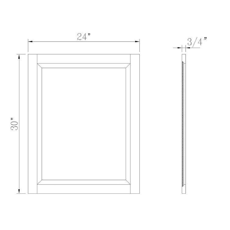 Gray Pine Wood Bathroom Vanity Set with Mirror