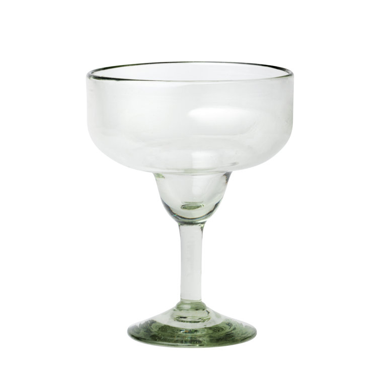 Clear Handblown Margarita Glassware Set, 16oz, Set of 6