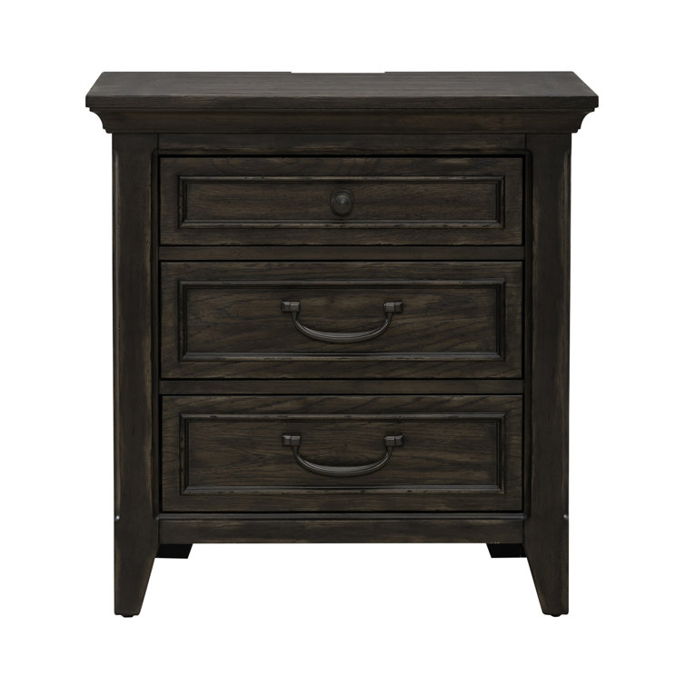 King Dark Brown Upholstered Bed Set with Dresser, Mirror, Chest, Nightstand