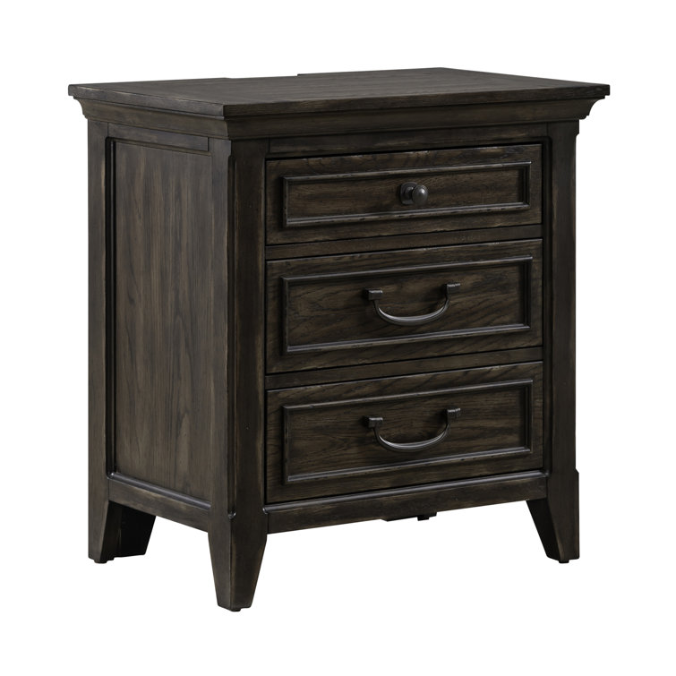 King Dark Brown Upholstered Bed Set with Dresser, Mirror, Chest, Nightstand