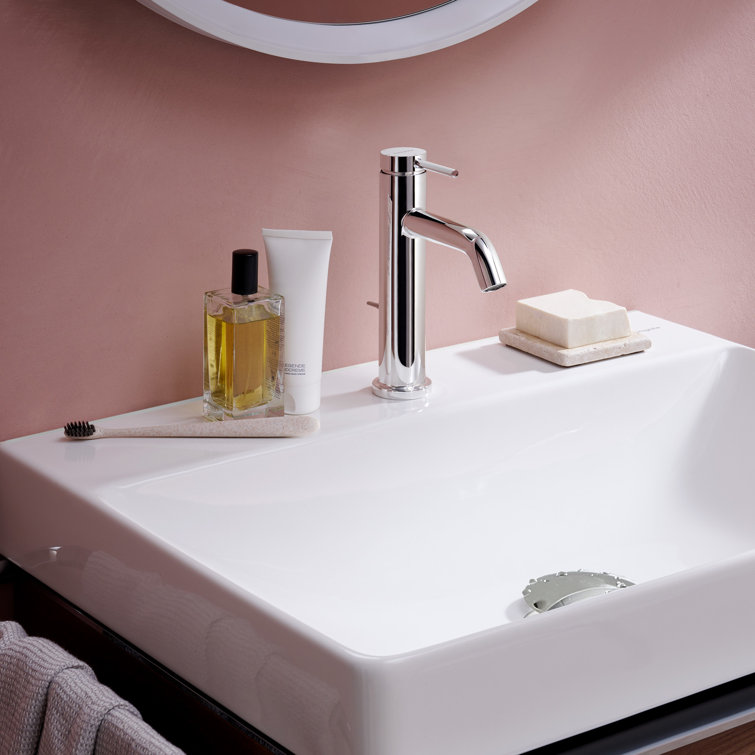 Tecturis S Chrome Single-Hole Bathroom Faucet with Pop-Up Drain