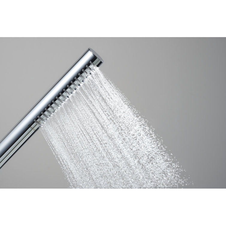 Chrome Freestanding Tub Filler with Handshower