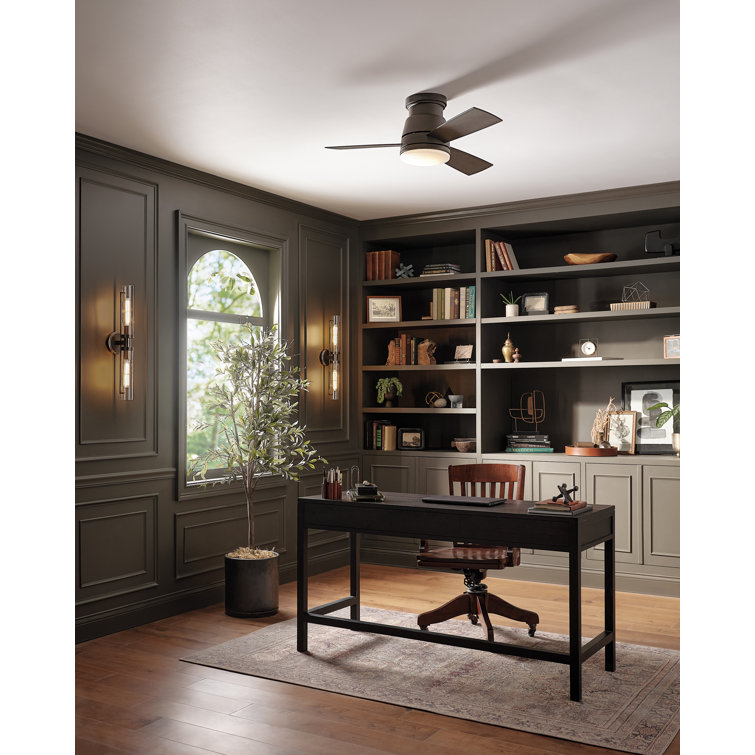Black Oxide and Brass 25" Outdoor Dimmable Vanity Light
