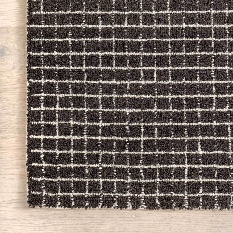 Melrose Charcoal Hand-Tufted Wool 8' x 10' Area Rug