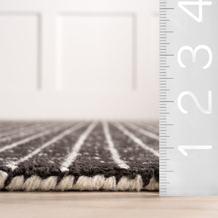 Melrose Charcoal Hand-Tufted Wool 8' x 10' Area Rug