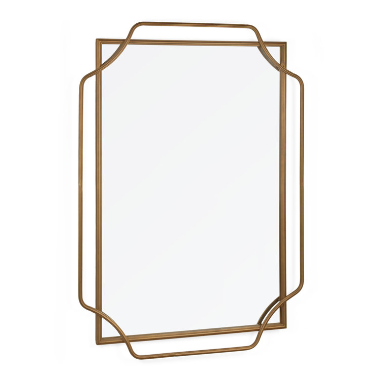 Amir Bronze Rectangular Metal Wall Mirror