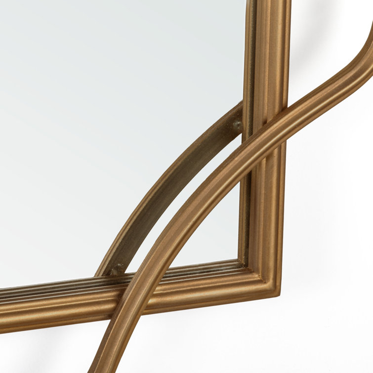 Amir Bronze Rectangular Metal Wall Mirror