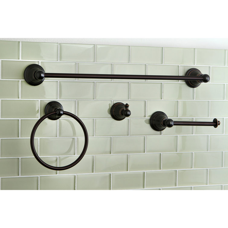 Naples Bronze Traditional 4-Piece Bathroom Hardware Set