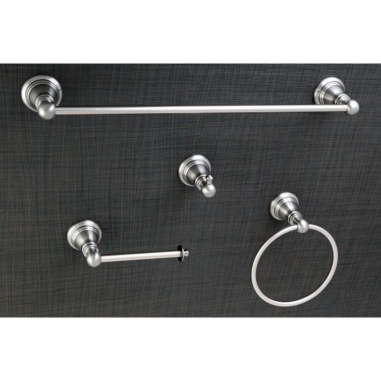 Brushed Nickel 4-Piece Bathroom Hardware Set