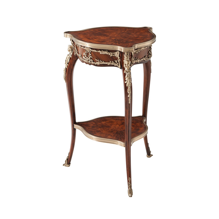 Althorp Elegance Mahogany Brass-Bound Round End Table