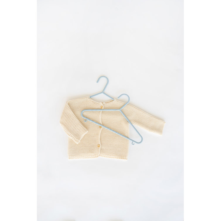 3 Sprouts Speckled Blue Wheat Straw Baby Hangers, Pack of 30