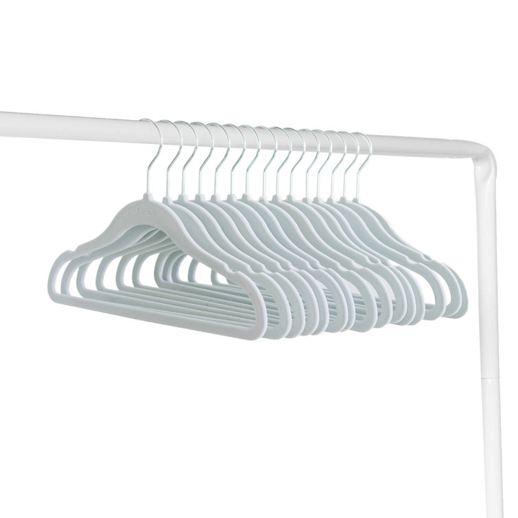 Blue Velvet Non-Slip Baby Clothes Hangers, Pack of 30