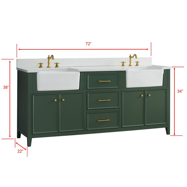 Bladenboro 72'' Double Bathroom Vanity
