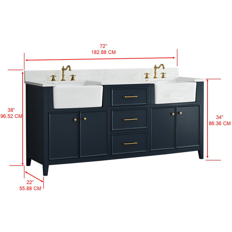 72'' Double Bathroom Vanity