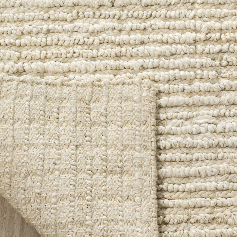 Coastal Charm Ivory Hand-Knotted Jute 4' x 6' Area Rug
