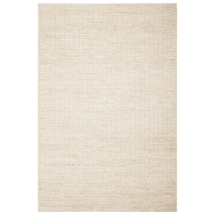 Coastal Charm Ivory Hand-Knotted Jute 4' x 6' Area Rug