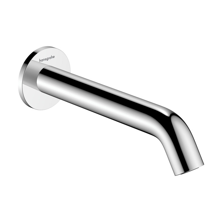 Chrome Wall Mounted Tub Spout with Purist Design