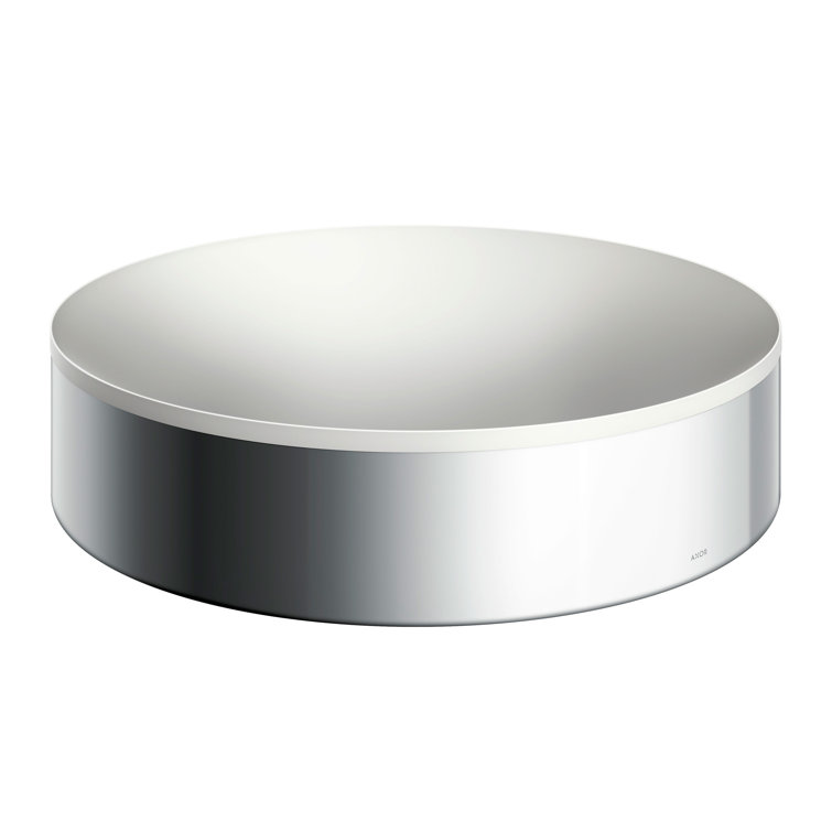 Philippe Starck Chrome Round Solid-Surface Bathroom Sink
