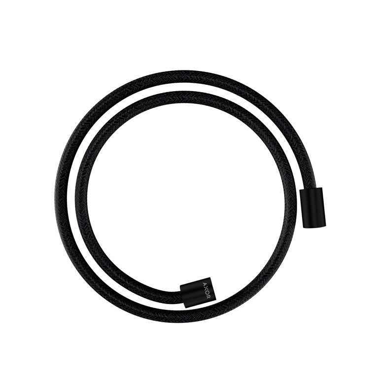 Matte Black 49'' Water Resistant Textile Shower Hose