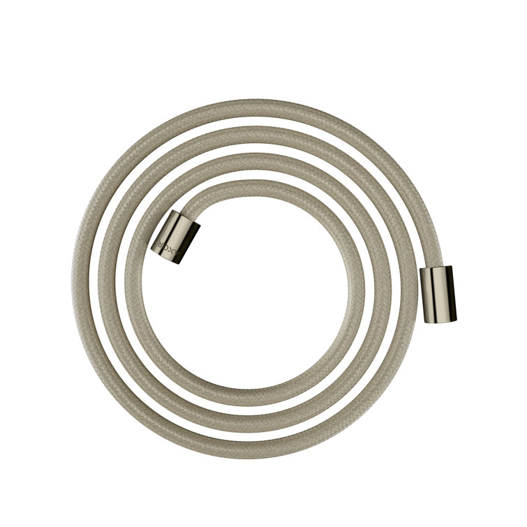 Polished Nickel 79" Textile Shower Hose with Cylindrical Nut